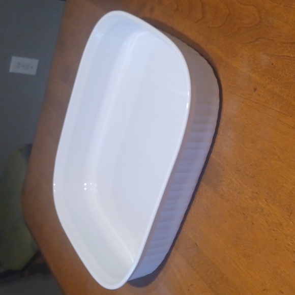 Corningware Kitchen Corning French White Roaster Baker Lasagna Dish